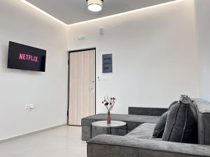 Posezení v ubytování Seaside Deluxe Apartment