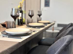 Posezení v ubytování Seaside Deluxe Apartment