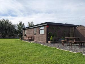 Zahrada ubytování Log cabin with secure garden