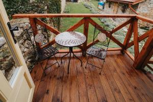 A balcony or terrace at Ubytovanie Starý dvor