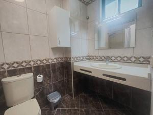 La salle de bains est pourvue de toilettes et d'un lavabo. dans l'établissement Atardecer con vistas al Teide, à Tacoronte