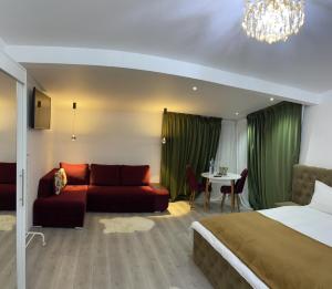 Vila Zoe BucharestAirport&Therme&Parking Otopeni客房内的一张或多张床位