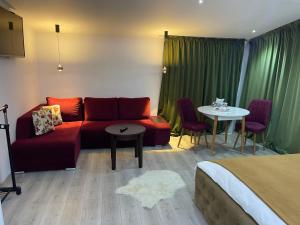 Vila Zoe BucharestAirport&Therme&Parking Otopeni的休息区