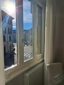 Ein allgemeiner Bergblick oder ein Berglick von der Ferienwohnung aus