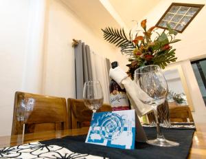 Posezení v ubytování Whitehaus BnB