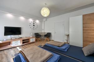 TV a/nebo společenská místnost v ubytování Apartman Jura, dvije spavaće sobe