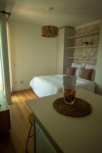 Posteľ alebo postele v izbe v ubytovaní Lavendel Apartments