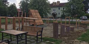 Zahrada ubytování Ramsjö Camping Stuga