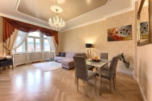 Posezení v ubytování Milosrdnych Apartments