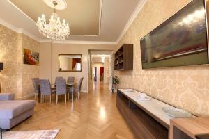 Posezení v ubytování Milosrdnych Apartments