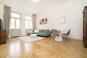 Posezení v ubytování Milosrdnych Apartments