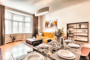 Posezení v ubytování Milosrdnych Apartments