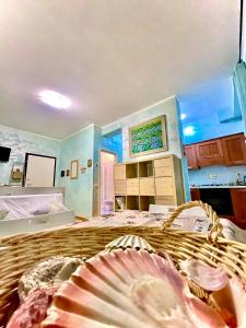 Kuchyň nebo kuchyňský kout v ubytování Francesca Apartments Ostia