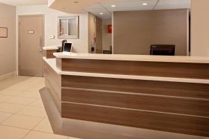 a reception desk in a hospital lobby at Residence Inn San Jose Campbell in Campbell