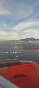プラヤ・デ・ラス・アメリカスにあるTorres Yomelyの飛行機の翼の風景