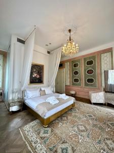 Voodi või voodid majutusasutuse Art Hotel Kaštieľ toas