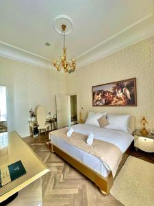Voodi või voodid majutusasutuse Art Hotel Kaštieľ toas