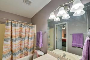 a bathroom with a sink and a mirror at Georgetown Home about 6 Mi to Kentucky Horse Park! in Georgetown +16 photos