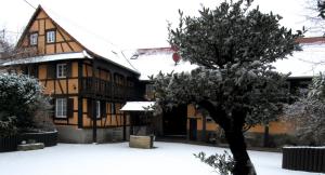 Gîte Le Vendangeur v zimě + 3 fotografie