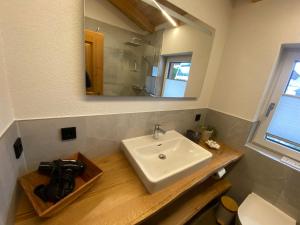 Kúpeľňa v ubytovaní Ferienwohnung HOAMAT