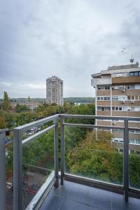Balkón nebo terasa v ubytování Yellow Lux apartment