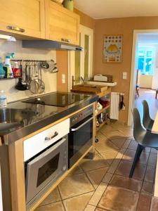 Kuchyň nebo kuchyňský kout v ubytování Küferhof Ferienwohnung St. Martin