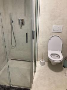 Koupelna v ubytování Harrachov 702