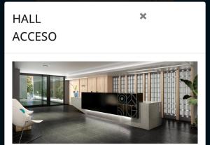 a living room with a television and a table at Departamento Reñaca alto in Viña del Mar