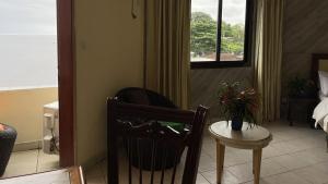 Posezení v ubytování Hotel les Polygones Kribi