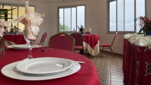 Restaurace v ubytování Hotel les Polygones Kribi