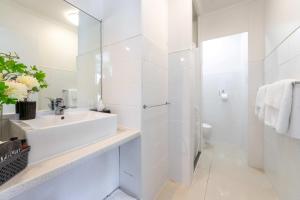 Koupelna v ubytování Aarangi Motel