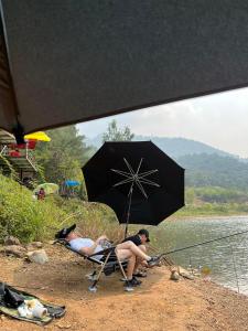 Příroda nedaleko luxury tent