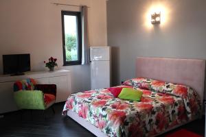 A bed or beds in a room at Suite con vista