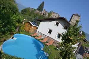 Bazén v ubytovaní Ferienwohnung Bergblick-schlosshof alebo v jeho blízkosti