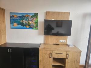 TV a/nebo společenská místnost v ubytování Dachstein Blick