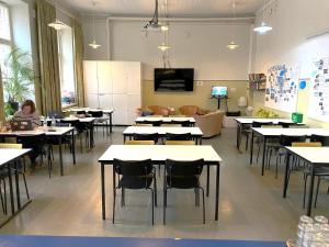 TV a/nebo společenská místnost v ubytování Hostel Suomenlinna