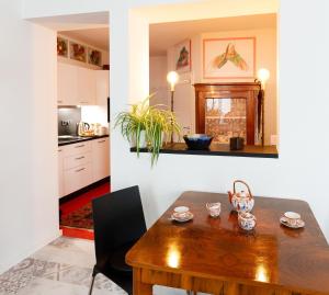 Kuchyň nebo kuchyňský kout v ubytování Villa Freia App 16 - b nur 20m zum Strand in Binz b