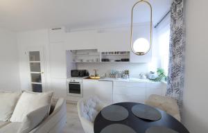 Kuchyň nebo kuchyňský kout v ubytování Studiový apartmán Tulum
