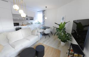 Kuchyň nebo kuchyňský kout v ubytování Studiový apartmán Tulum
