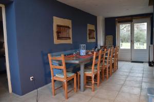 Χώρος καθιστικού στο Domaine Bleu Celeste