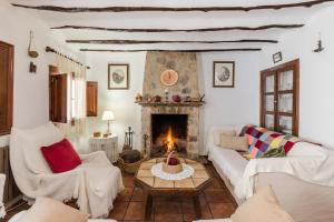 Posezení v ubytování Casa Rural Atalaya-Coy