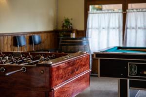 Biliardový stôl v ubytovaní Hostal Montserrat