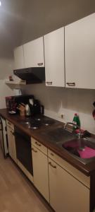 a kitchen with a sink and a counter top at ZENTRALE LAGE - Top 5 in Bad Ischl