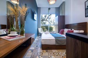Voodi või voodid majutusasutuse Teta Latifa 414 Studio in Mar Mikhael toas
