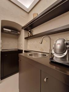 Kuchyň nebo kuchyňský kout v ubytování AP Luxury Room