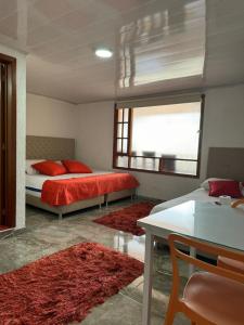 Un ou plusieurs lits superposés dans un hébergement de l'établissement Hotel La Candelaria