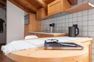 Kuchyň nebo kuchyňský kout v ubytování Chalet Vedig