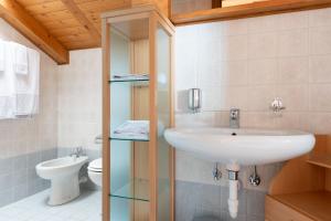 Koupelna v ubytování Chalet Vedig