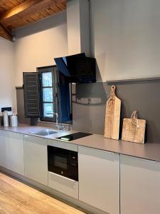 Una cocina o zona de cocina en Aldea Rural y Gastro Restaurante Casona de Labrada