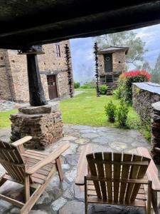 Jardín al aire libre en Aldea Rural y Gastro Restaurante Casona de Labrada